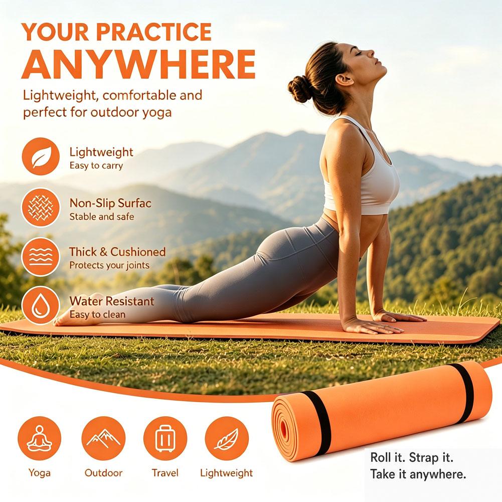 Non Slip EVA Yoga Mat Lightwei - Outdoor Camping Rugs ulasan dan harga