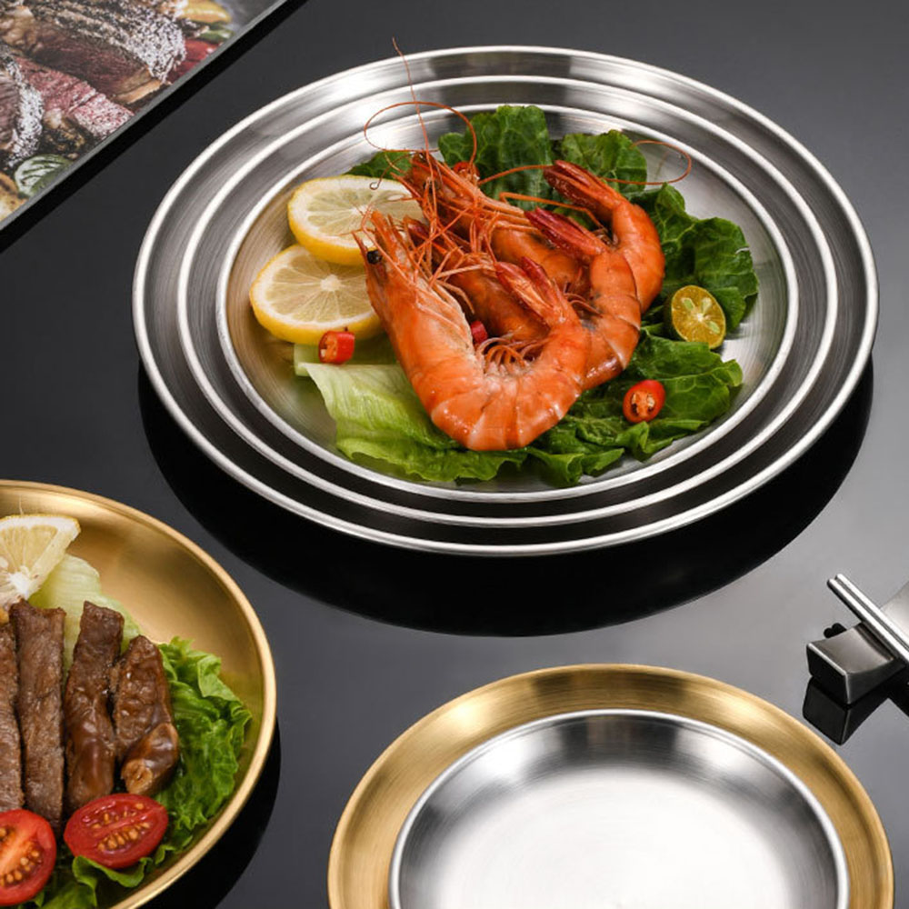 8Pcs Metal Dining Dish Stainle - Outdoor Camping Dining Set ulasan dan harga