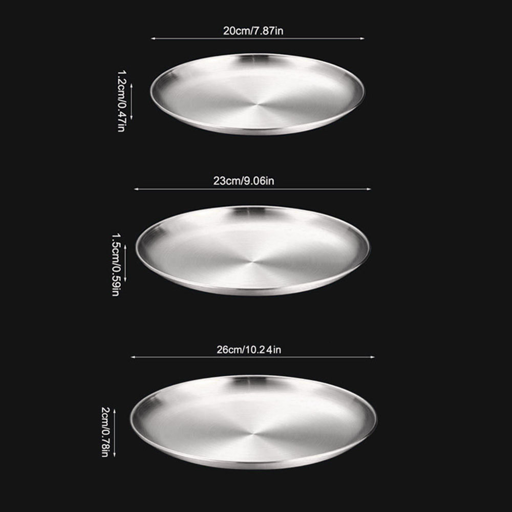 8Pcs Metal Dining Dish Stainle - Outdoor Camping Dining Set ulasan dan harga