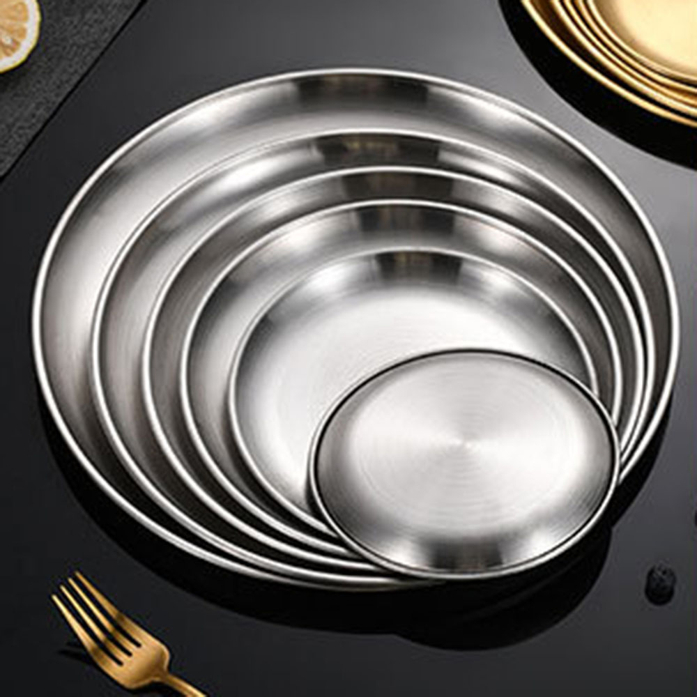 8Pcs Metal Dining Dish Stainle - Outdoor Camping Dining Set ulasan dan harga