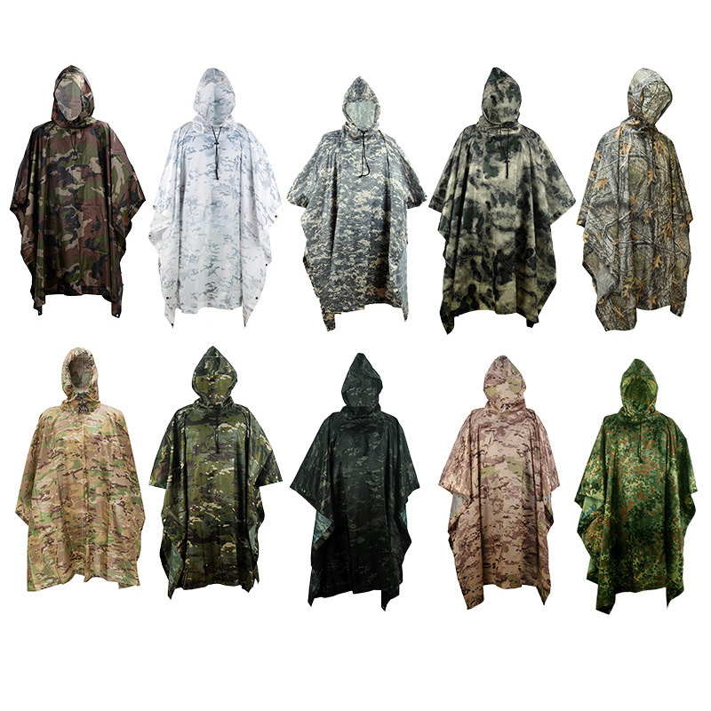 3 in 1 Raincoat Backpack Rain  - Camping Rain Poncho ulasan dan harga