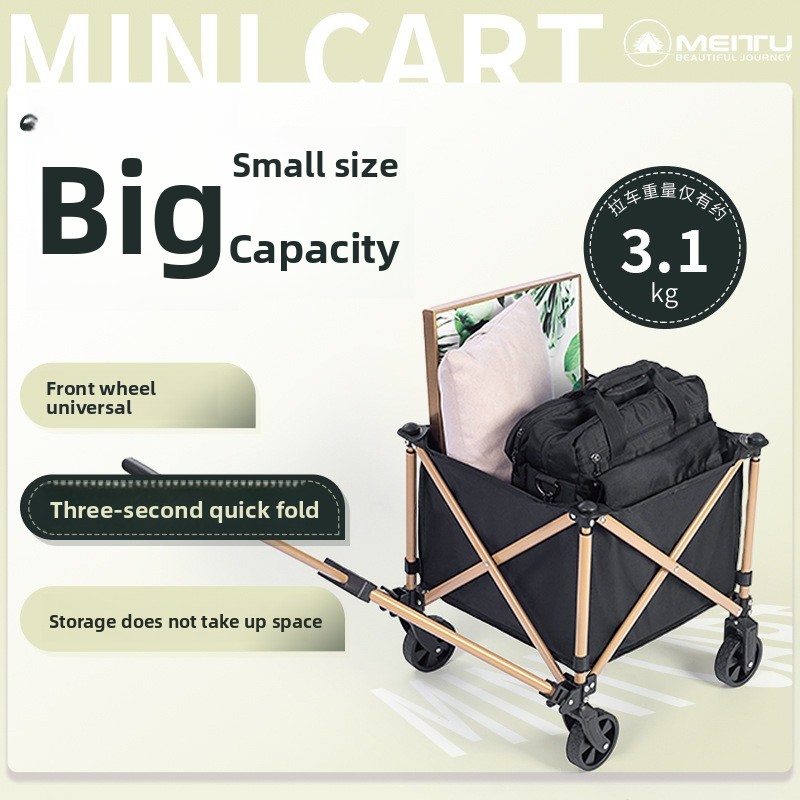 Outdoor Folding Wagon Portable - Outdoor Camping Trolley ulasan dan harga