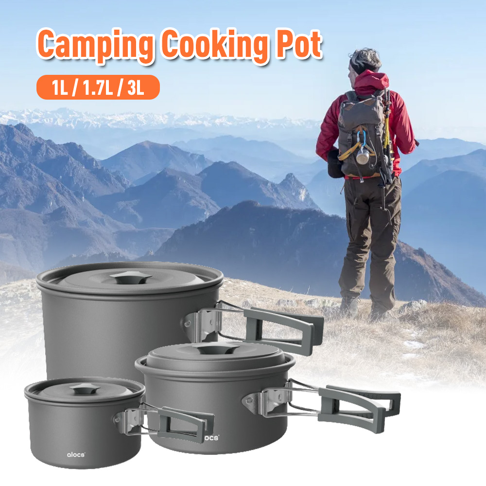 Camping Cooking Pot Aluminum A - Outdoor Camping Dining Set ulasan dan harga