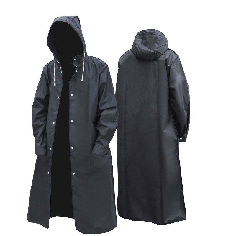 Black Fashion Adult Waterproof - Camping Rain Poncho ulasan dan harga